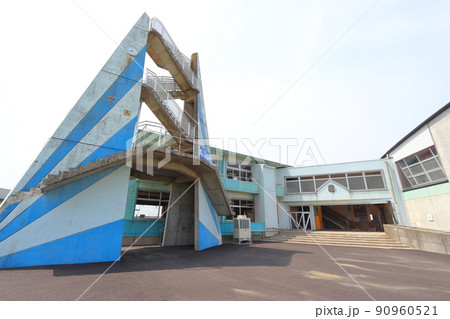 震災遺構 浪江町の請戸小学校跡 90960521