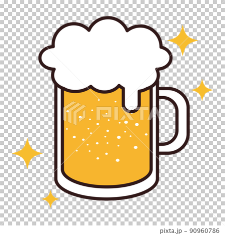 Draft beer mug glitter 90960786