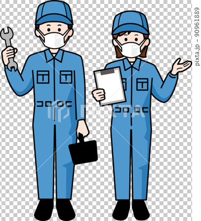 戴面具的機械師男女 戴面具的機械師男女 90961889