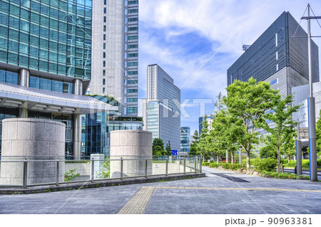 東京の都市風景　新橋・汐留 90963381