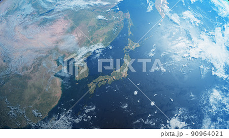 日本の周りの海_4K 90964021