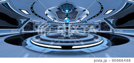 宇宙船内の風景 90966498