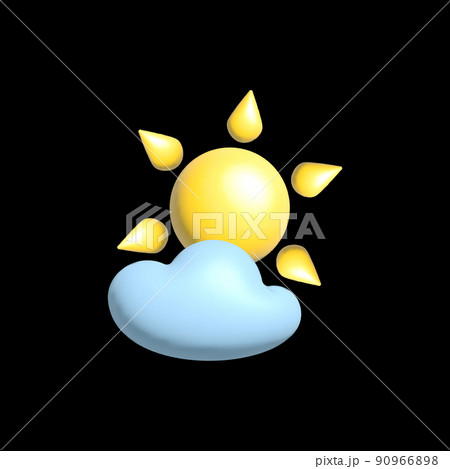 3d weather icon for apps and social media 90966898