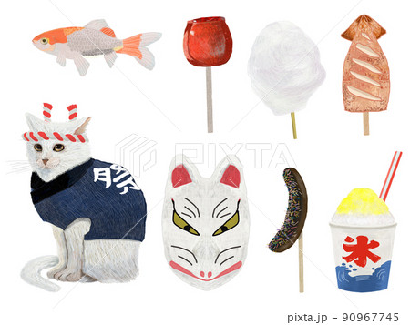 祭りセット_横 90967745