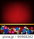 floral ornament width cornflowers on white background 90968262