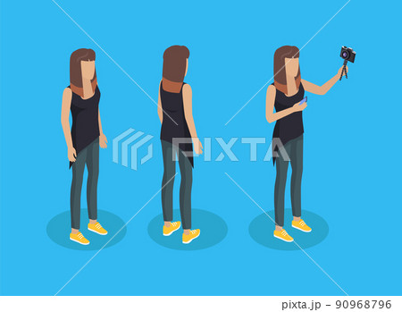 Photographer Worker Set Icons Vector Illustration Photographer Worker Set Icons Vector Illustration 90968796