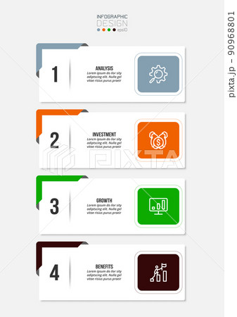 Infographic template business concept with workflow. 90968801