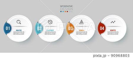 Infographic template business concept with step. 90968803
