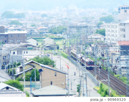 線路のある風景 90969320