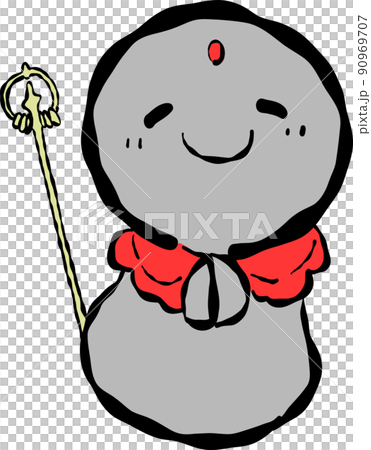 可愛いお地蔵さん 90969707