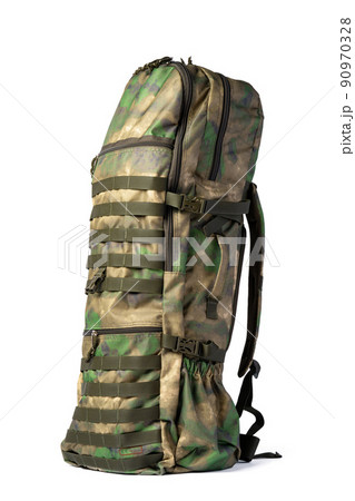 Military backpack isolated on a white background. 90970328