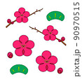 梅の花・松の葉 90970515