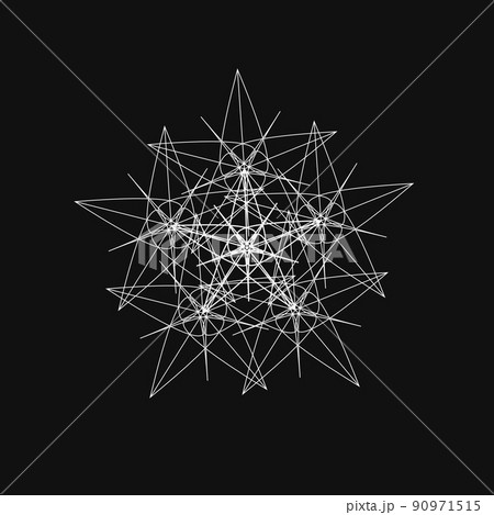 幾何学模様 フラクタル模様 曼荼羅 シンプルアイコン モノトーン模様 幾何学模様 フラクタル模様 曼荼羅 シンプルアイコン モノトーン模様 90971515