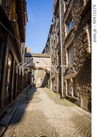 Street in the city of Saint-Malo, Brittany, France Street in the city of Saint-Malo, Brittany, France 90972279