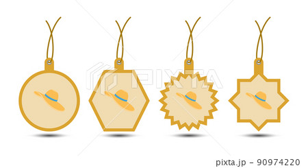 Set of Women Hat tags with cord Set of Women Hat tags with cord 90974220