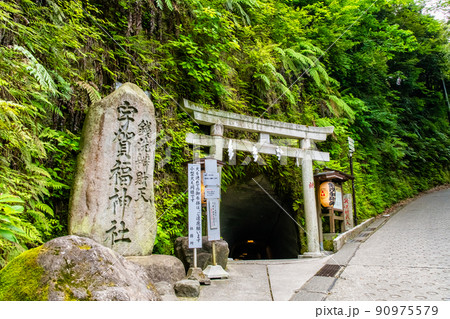 神奈川県鎌倉市　銭洗弁財天宇賀福神社　～正面鳥居～ 90975579