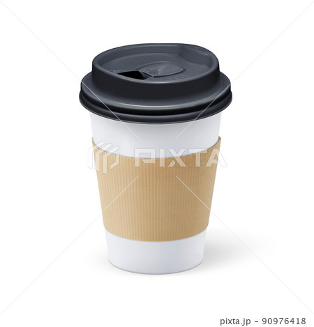 コーヒー 紙コップ リアル 飲み物 90976418