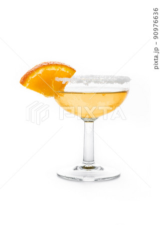 Sidecar cocktail with a sugar rim Sidecar cocktail with a sugar rim 90976636