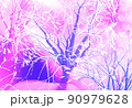 Fantasy luminous trees, purple color, 3d rendered 90979628