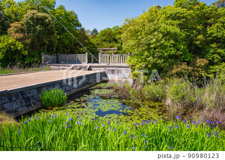 奈良県奈良市 磐之媛命陵 拝所 奈良県奈良市 磐之媛命陵 拝所 90980123