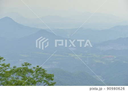 【香川県まんのう町】大平展望台から見た讃岐平野 90980626