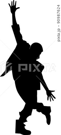 ダンスシルエット1 90987624