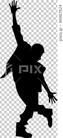 ダンスシルエット1 90987624