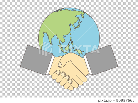 SDGs_Partnership_Handshake_Earth_Main line available SDGs_Partnership_Handshake_Earth_Main line available 90987663