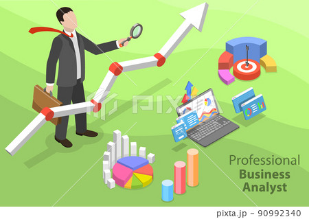 3D Isometric Flat Vector Conceptual Illustration of Professional Business Analyst 3D Isometric Flat Vector Conceptual Illustration of Professional Business Analyst 90992340