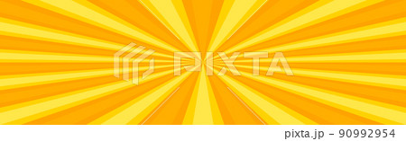 Radial yellow sun rays, bright panoramic pattern texture background - Vector Radial yellow sun rays, bright panoramic pattern texture background - Vector 90992954