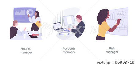 Corporate finance isolated cartoon vector illustrations set. 90993719