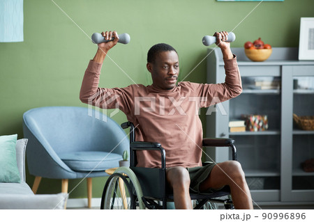 Man with Disability Exercising Man with Disability Exercising 90996896