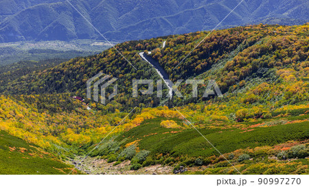 【長野県】乗鞍岳の紅葉　※自然風景 90997270