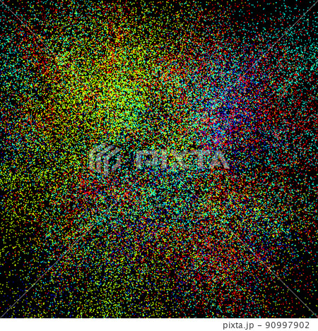 Many small multi-colored circles. Accumulation of particles. 3d rendering Many small multi-colored circles. Accumulation of particles. 3d rendering 90997902