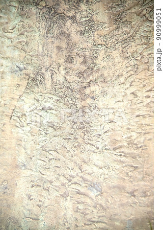 Texture and background of water stains on the cement building wall. 90999051