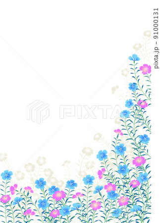 撫子　青系　バックグランド 91000131