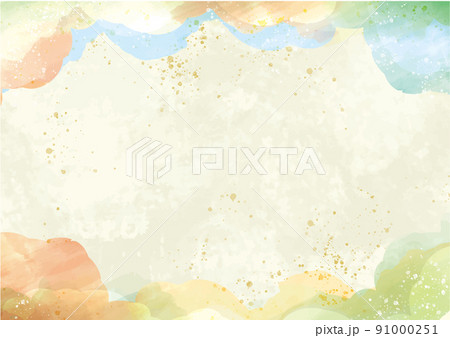 水彩の筆の背景素材 水彩の筆の背景素材 91000251