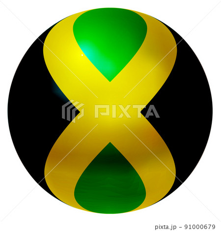 ジャマイカ　 国旗　球　アイコン
