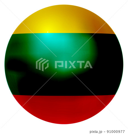 リトアニア　 国旗　球　アイコン 91000977
