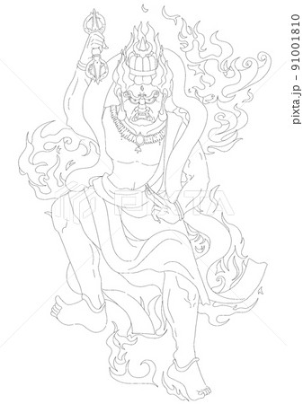 仏像 線画 アート syabutu_01-1.jpg