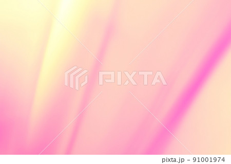 ピンク・黄色系背景　緩やかな流れ・ライン 91001974