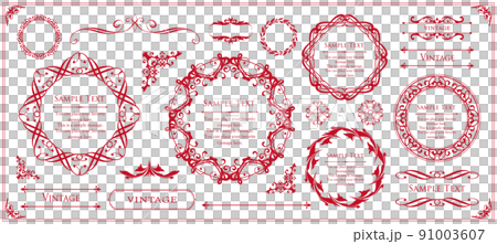 Luxury frame design. Antique-style fashionable treatment Luxury frame design. Antique-style fashionable treatment 91003607
