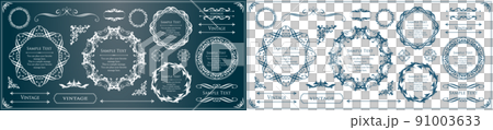 Luxury frame design. Antique-style fashionable treatment Luxury frame design. Antique-style fashionable treatment 91003633