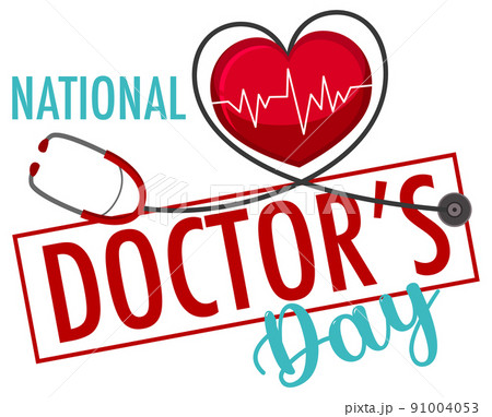 National doctor day in July logo National doctor day in July logo 91004053