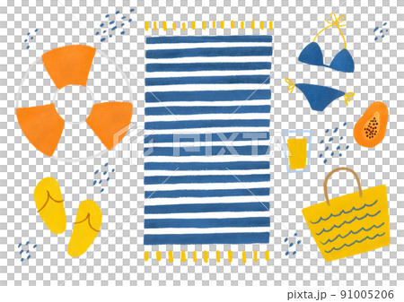 夏季塗鴉插畫 91005206