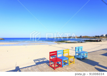 済州島 ビーチ 海水浴場 91006034