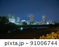 札幌豊平川沿いの夜景 91006744