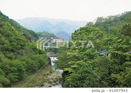 足尾銅山・足尾精錬所跡と松木川【栃木県日光市足尾町】 足尾銅山・足尾精錬所跡と松木川【栃木県日光市足尾町】 91007943