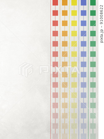 縦ラインの背景 ブロック 背景素材 白和紙 ライン カラフルのイラスト素材