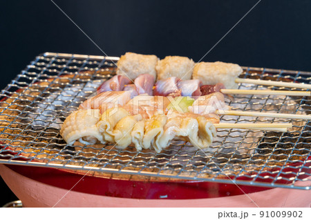 七輪(備長炭)で焼き鳥 七輪(備長炭)で焼き鳥 91009902